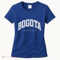 Bogota Colombia Varsity Style White Text Gift Women's T-Shirt thumb 0