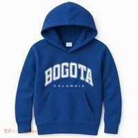 Bogota Colombia Varsity Style White Text Gift Kids Hoodie thumb 0