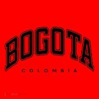 Bogota Colombia Varsity Style White Text Gift Santa Hat thumb 1