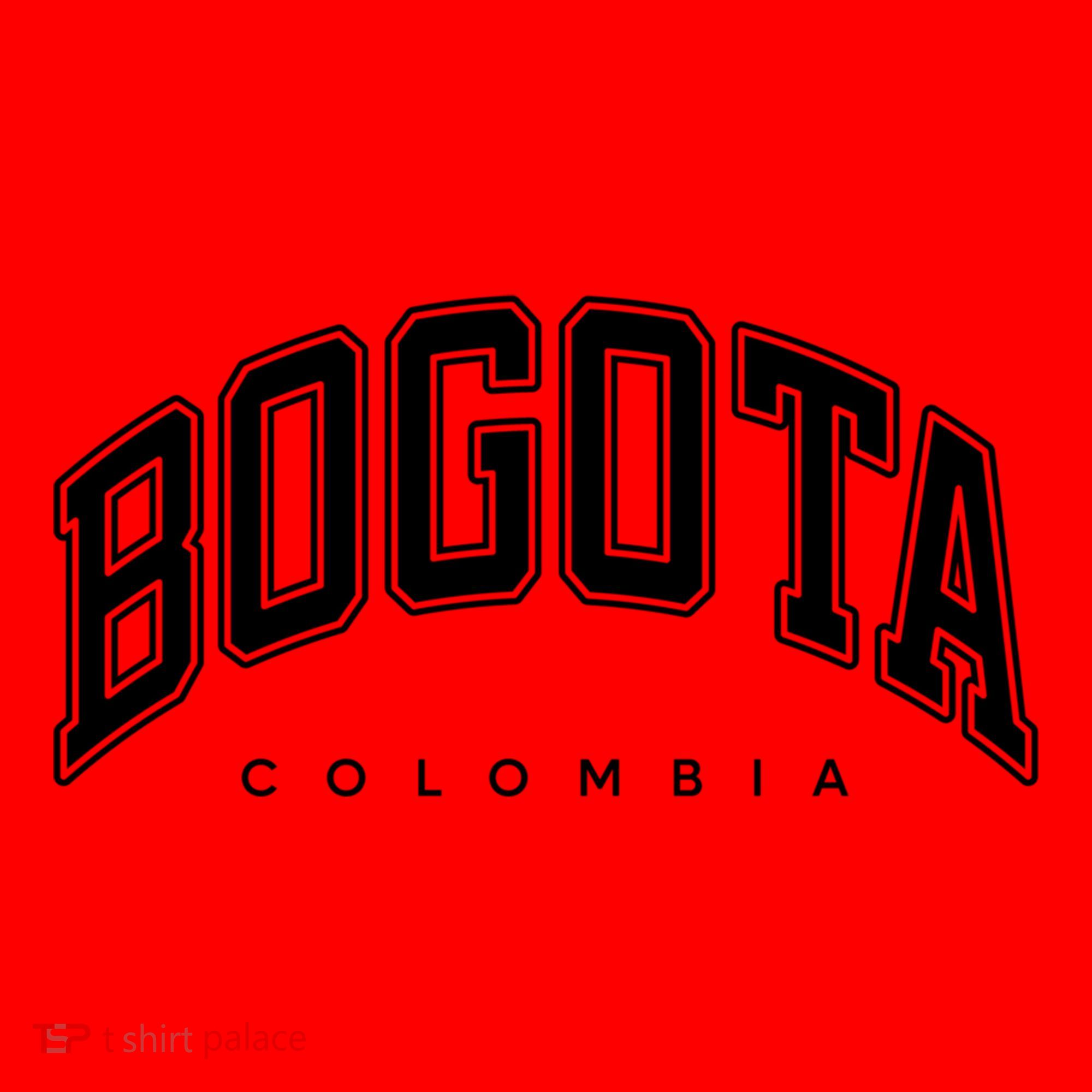 Bogota Colombia Varsity Style White Text Gift Santa Hat