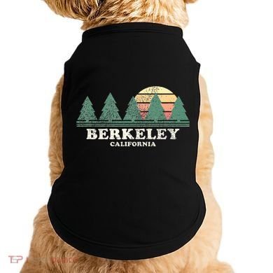 Berkeley Ca Vintage Throwback Retro 70s Design Doggie Tank