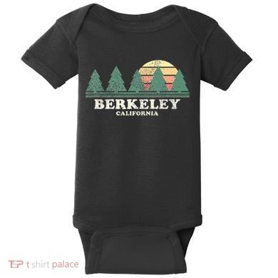 Berkeley Ca Vintage Throwback Retro 70s Design Baby Bodysuit