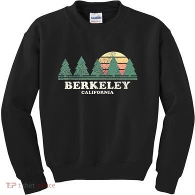 Berkeley Ca Vintage Throwback Retro 70s Design Kids Sweatshirt