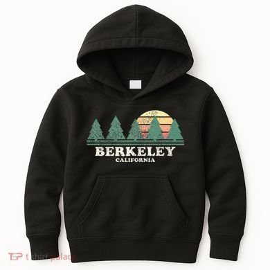 Berkeley Ca Vintage Throwback Retro 70s Design Kids Hoodie
