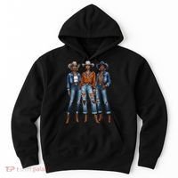 Black Cowgirl Vibes Melanin Black History Texas Hoodie thumb 0