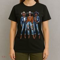 Black Cowgirl Vibes Melanin Black History Texas T-Shirt thumb 4