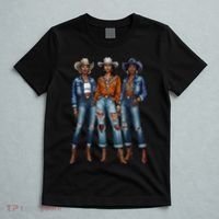 Black Cowgirl Vibes Melanin Black History Texas T-Shirt thumb 5