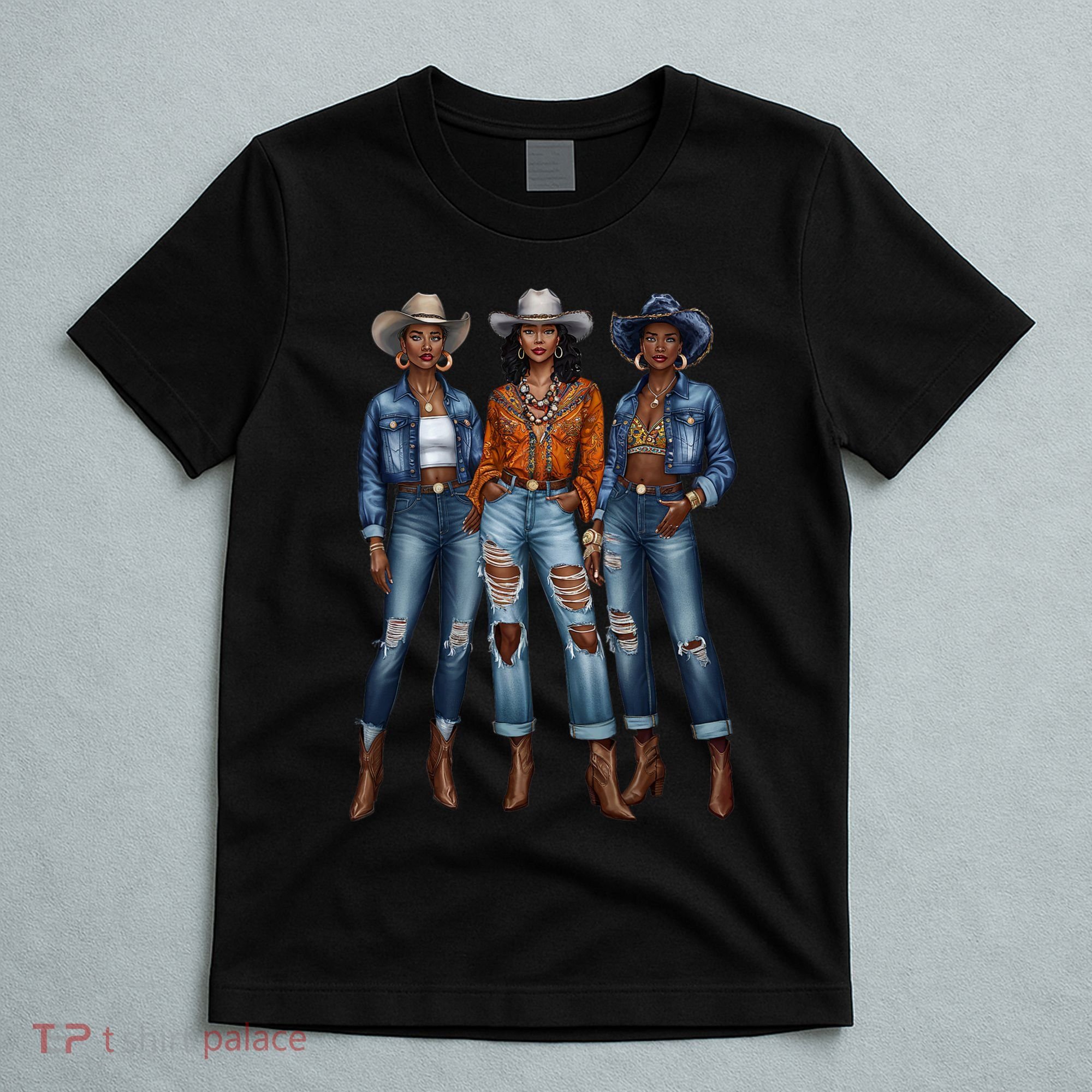 Black Cowgirl Vibes Melanin Black History Texas T-Shirt