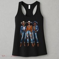 Black Cowgirl Vibes Melanin Black History Texas Women's Tank Top thumb 3
