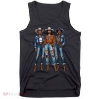 Black Cowgirl Vibes Melanin Black History Texas Tank Top thumb 0