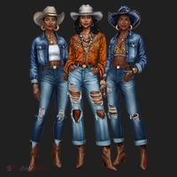 Black Cowgirl Vibes Melanin Black History Texas Golf Towel thumb 3