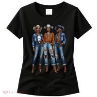 Black Cowgirl Vibes Melanin Black History Texas Women's T-Shirt thumb 0