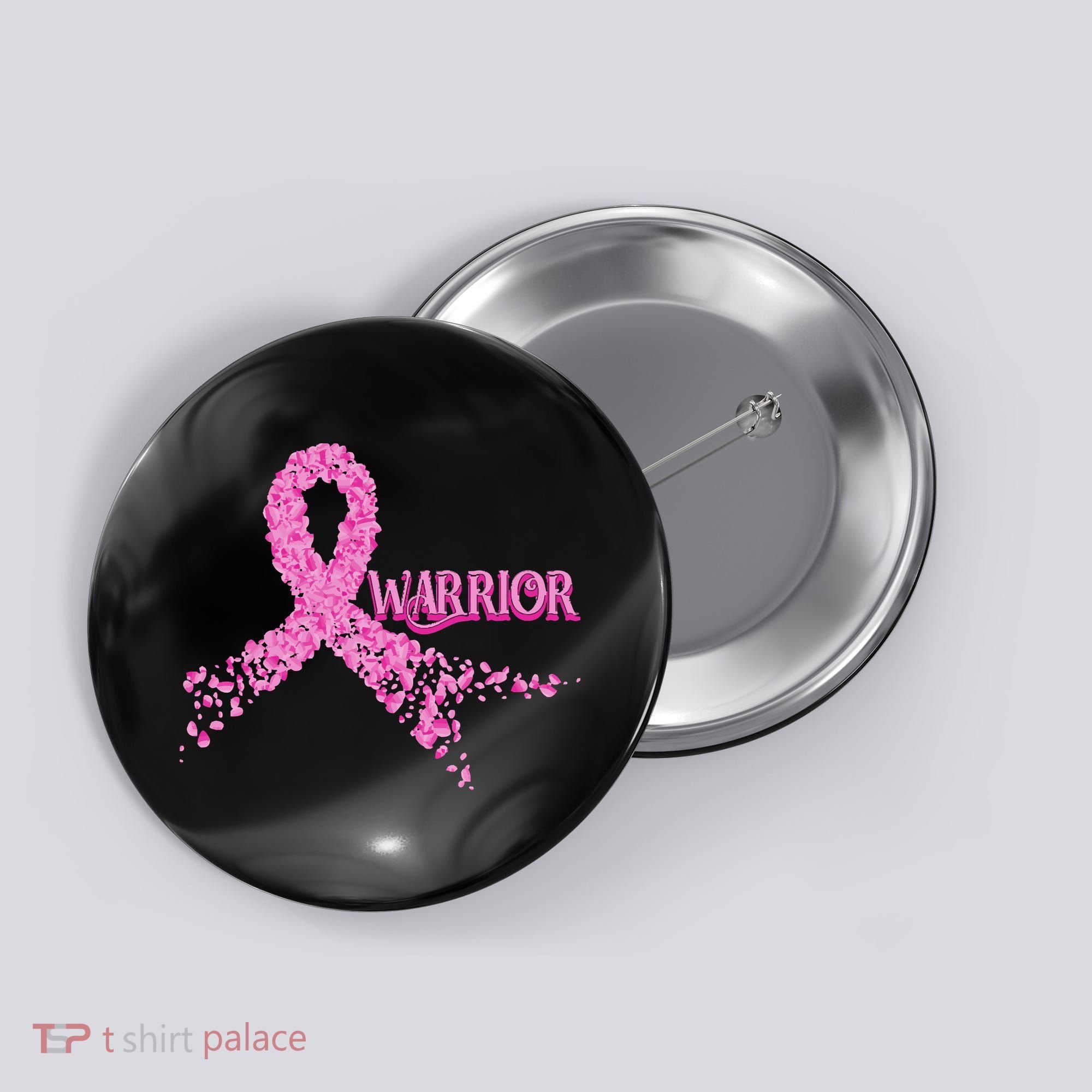 Breast Cancer Warrior Button