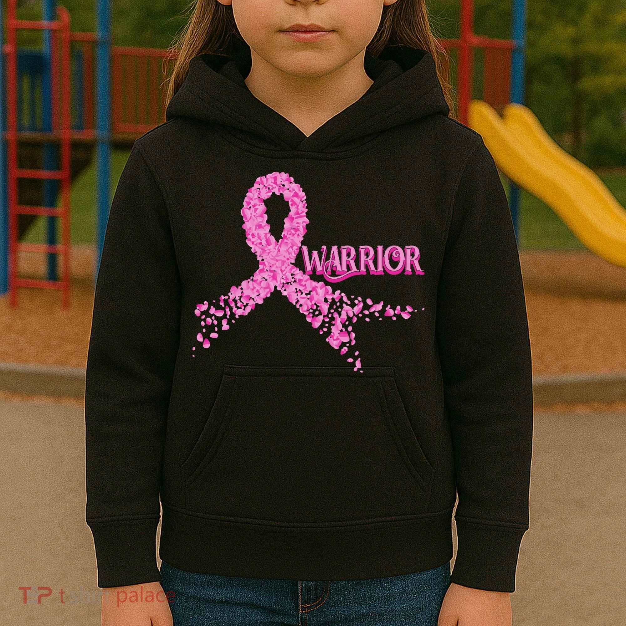 Breast Cancer Warrior Kids Hoodie