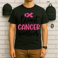 Breast Cancer Warrior Pink Ribbon Breast Cancer T-Shirt thumb 6