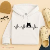 Black Cat With Coffee Cute Cats And Coffee Lover Hoodie thumb 4