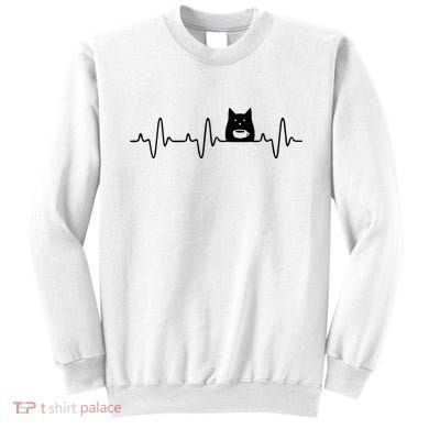 Black Cat With Coffee Cute Cats And Coffee Lover Sweatshirt