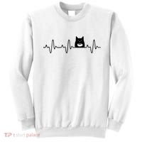 Black Cat With Coffee Cute Cats And Coffee Lover Sweatshirt thumb 0