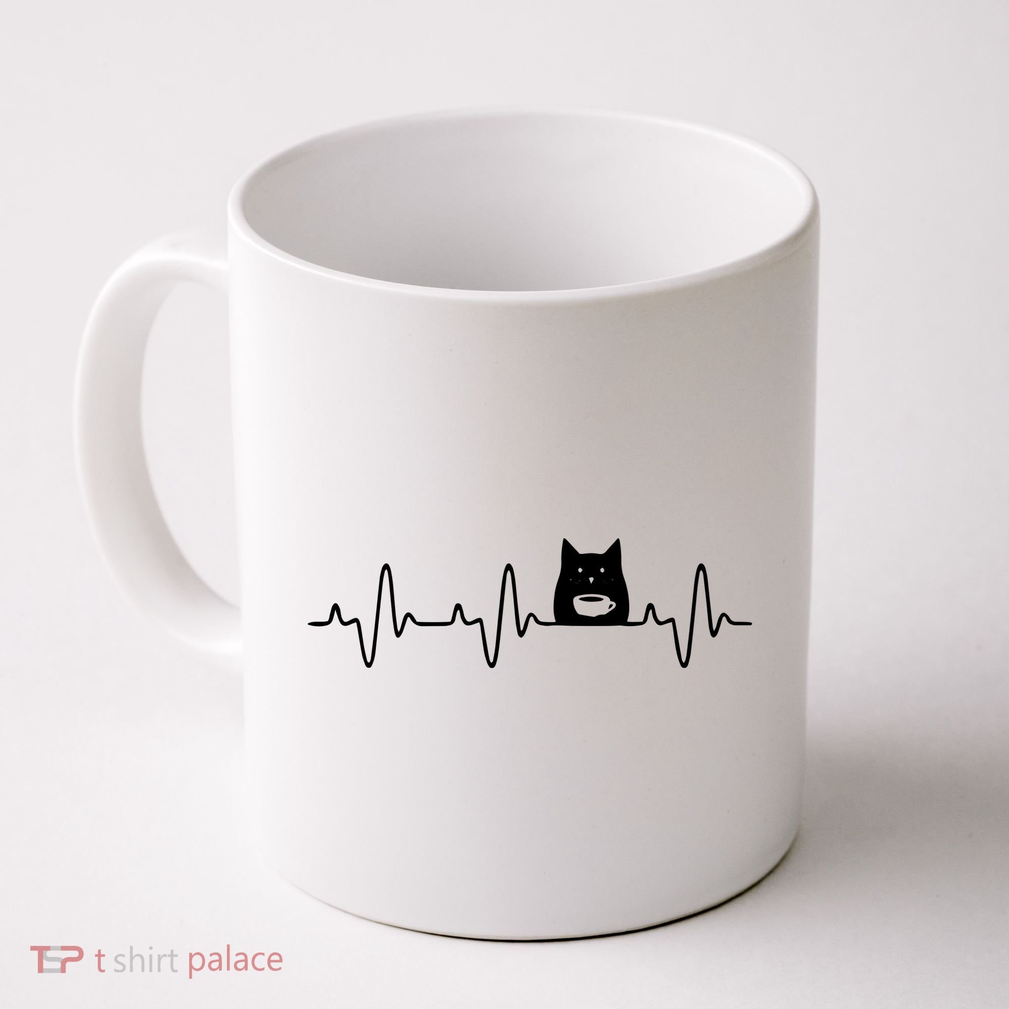 Black Cat With Coffee Cute Cats And Coffee Lover Coffee Mug