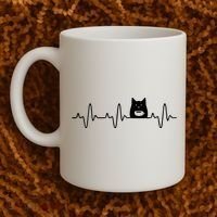 Black Cat With Coffee Cute Cats And Coffee Lover Coffee Mug thumb 2