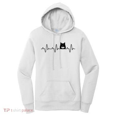 Black Cat With Coffee Cute Cats And Coffee Lover Women's Hoodie