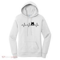 Black Cat With Coffee Cute Cats And Coffee Lover Women's Hoodie thumb 0