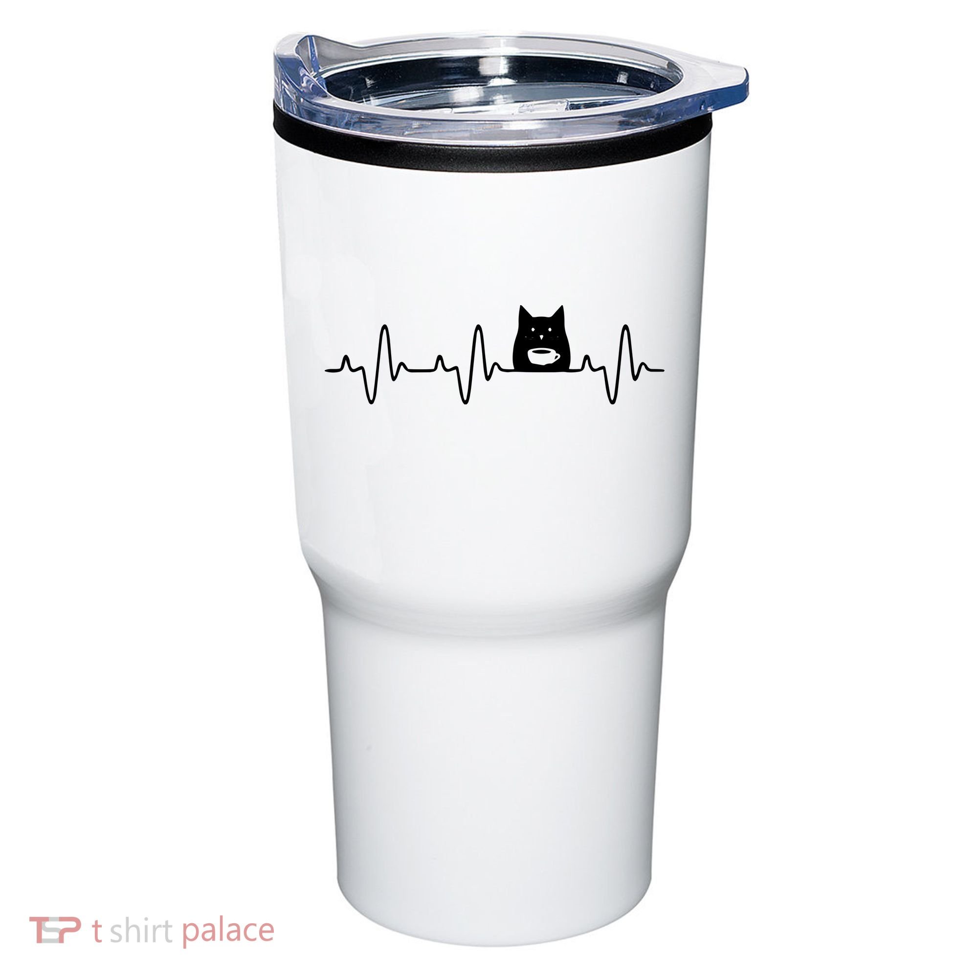 Black Cat With Coffee Cute Cats And Coffee Lover Tumbler
