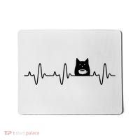 Black Cat With Coffee Cute Cats And Coffee Lover Mousepad thumb 0