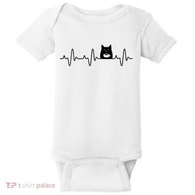 Black Cat With Coffee Cute Cats And Coffee Lover Baby Bodysuit