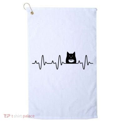 Black Cat With Coffee Cute Cats And Coffee Lover Golf Towel