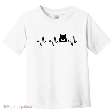 Black Cat With Coffee Cute Cats And Coffee Lover Toddler T-Shirt