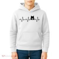 Black Cat With Coffee Cute Cats And Coffee Lover Kids Hoodie thumb 4