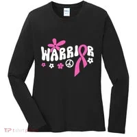Breast Cancer Warrior Women's Long Sleeve Shirt thumb 0