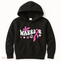 Breast Cancer Warrior Kids Hoodie thumb 0