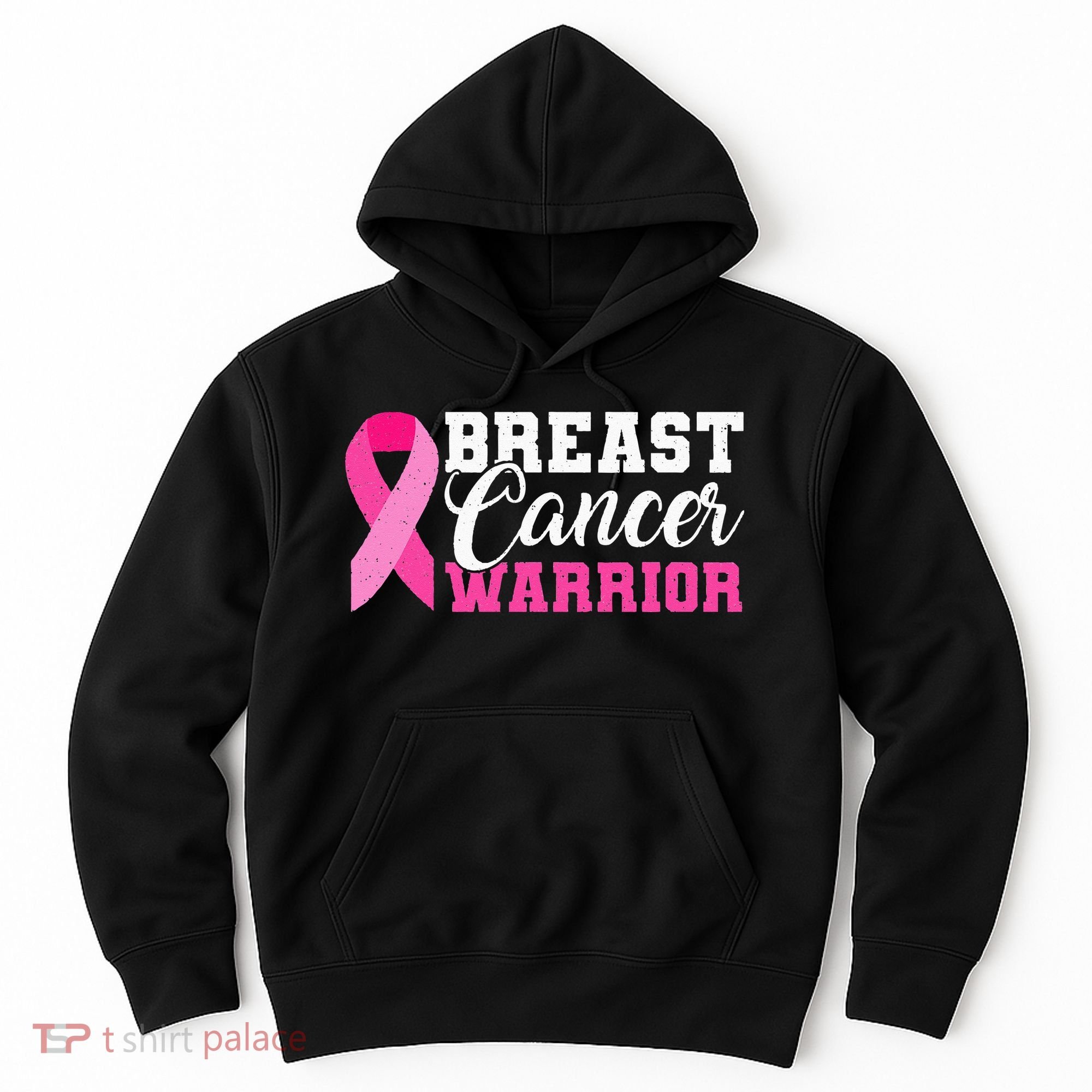 Breast Cancer Warrior Pink Ribbon Hoodie