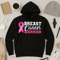 Breast Cancer Warrior Pink Ribbon Hoodie thumb 3