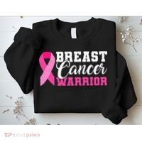 Breast Cancer Warrior Pink Ribbon Sweatshirt thumb 2