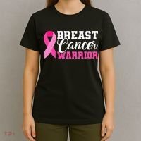 Breast Cancer Warrior Pink Ribbon T-Shirt thumb 4