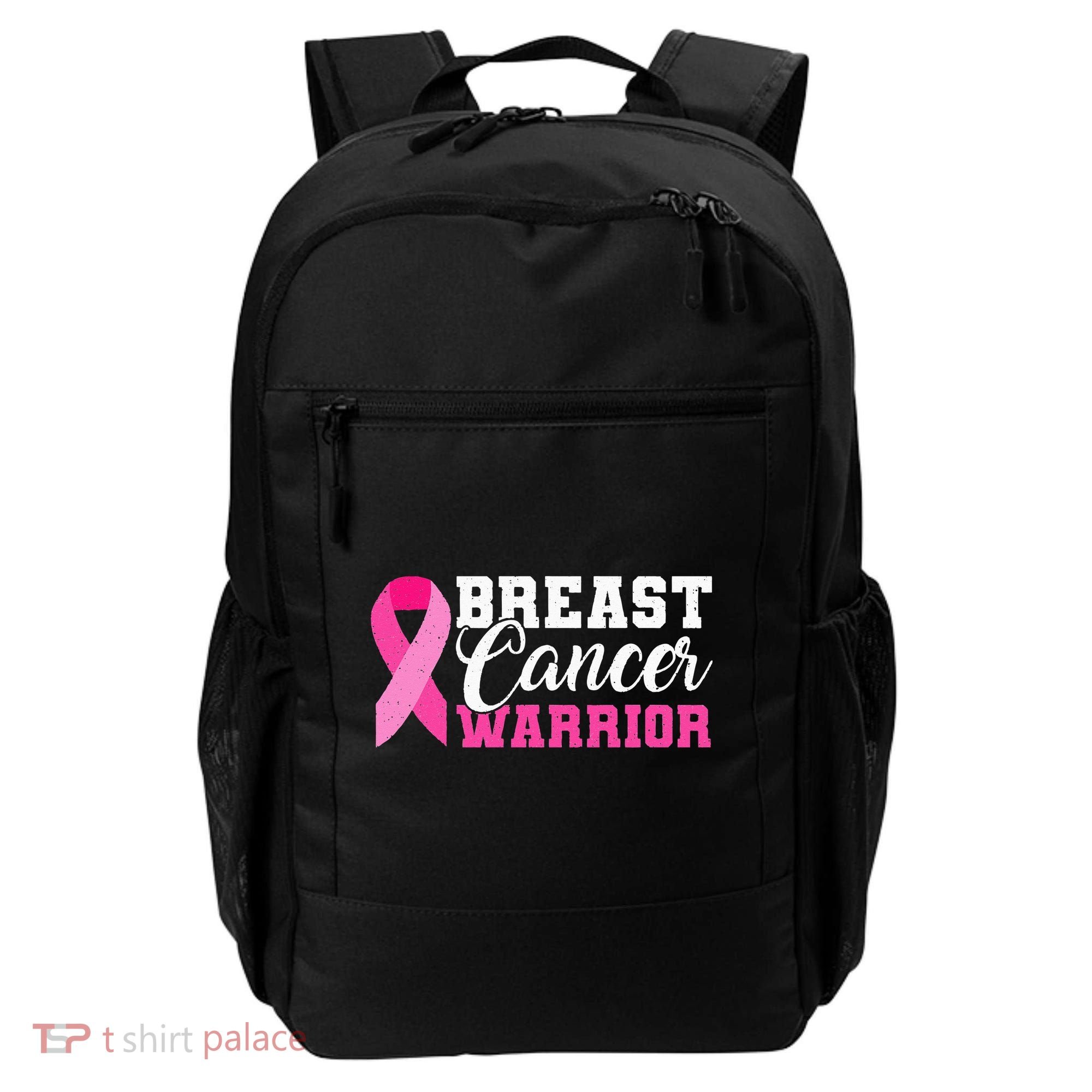 Breast Cancer Warrior Pink Ribbon Backpack