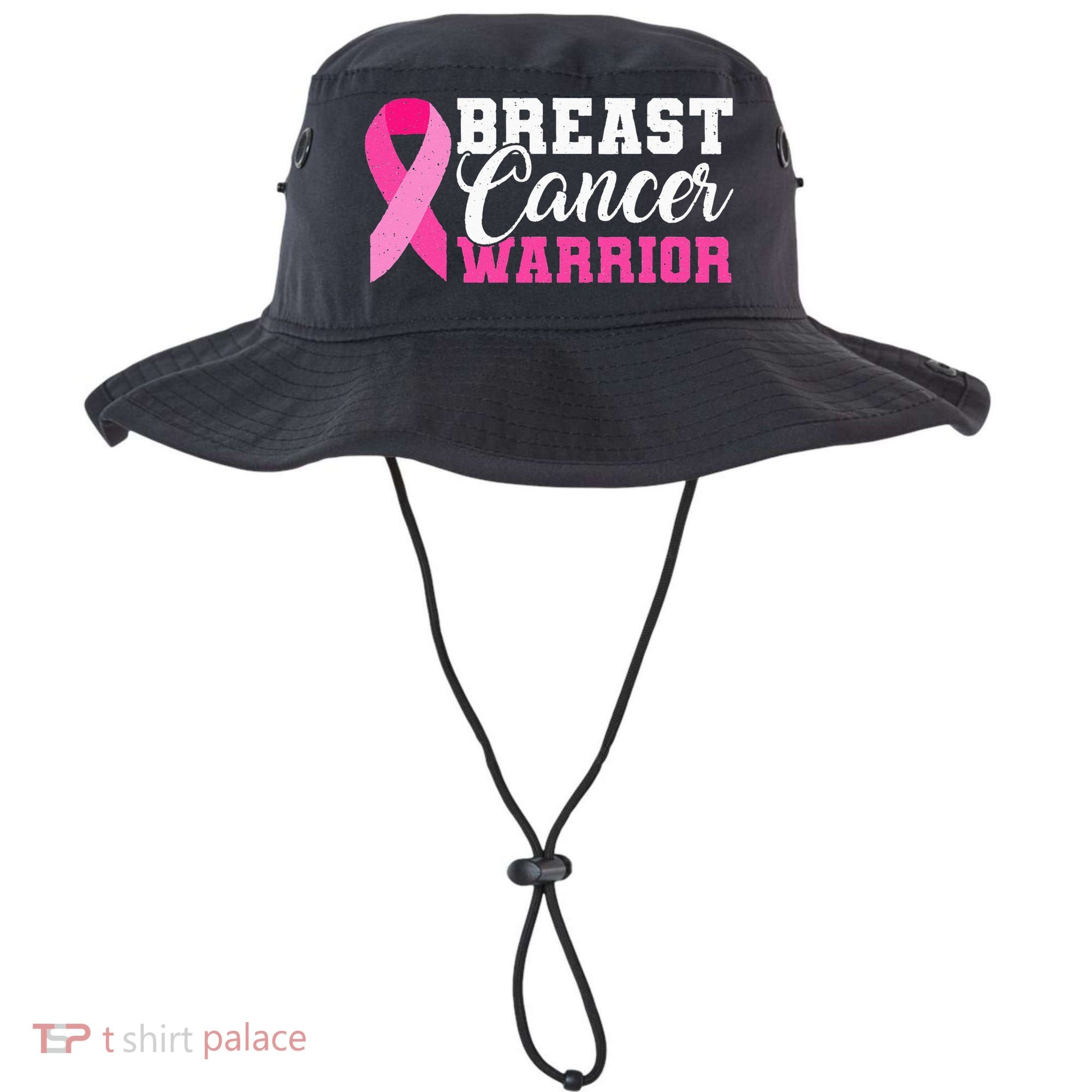 Breast Cancer Warrior Pink Ribbon Bucket Hat