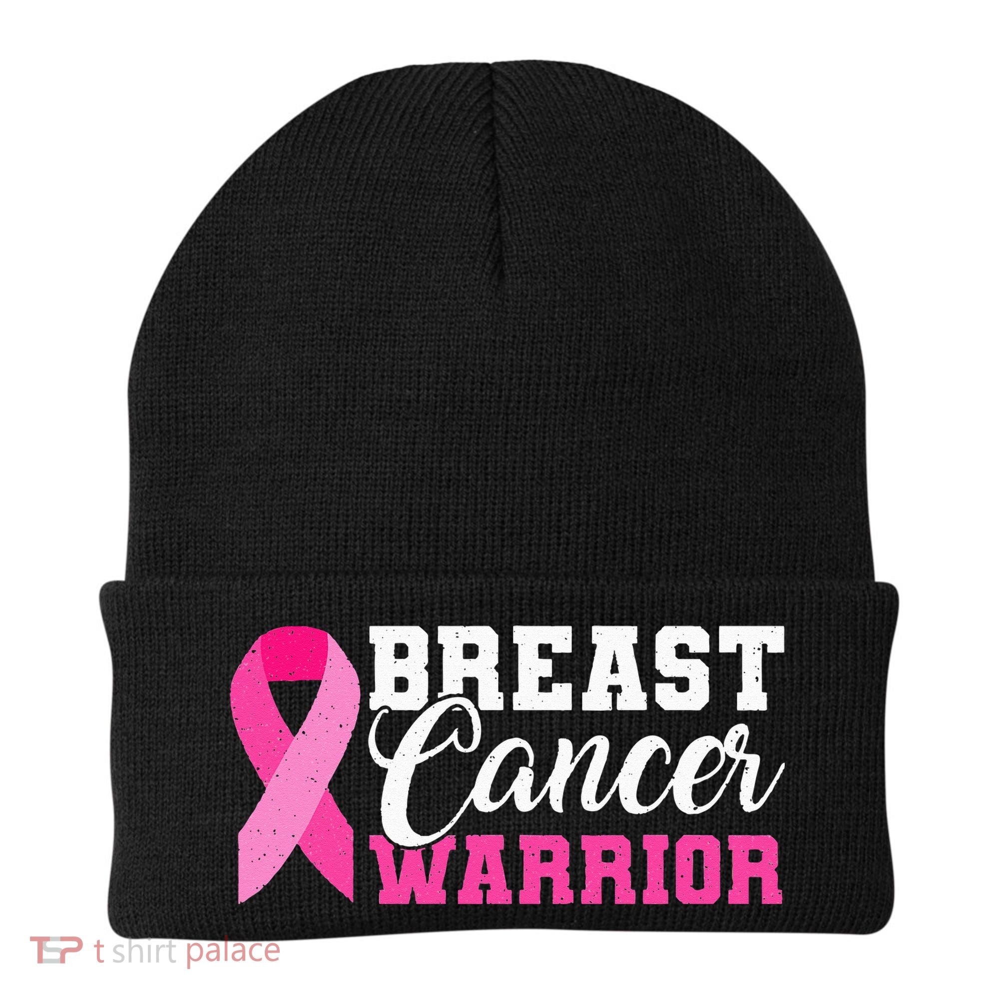 Breast Cancer Warrior Pink Ribbon Beanie