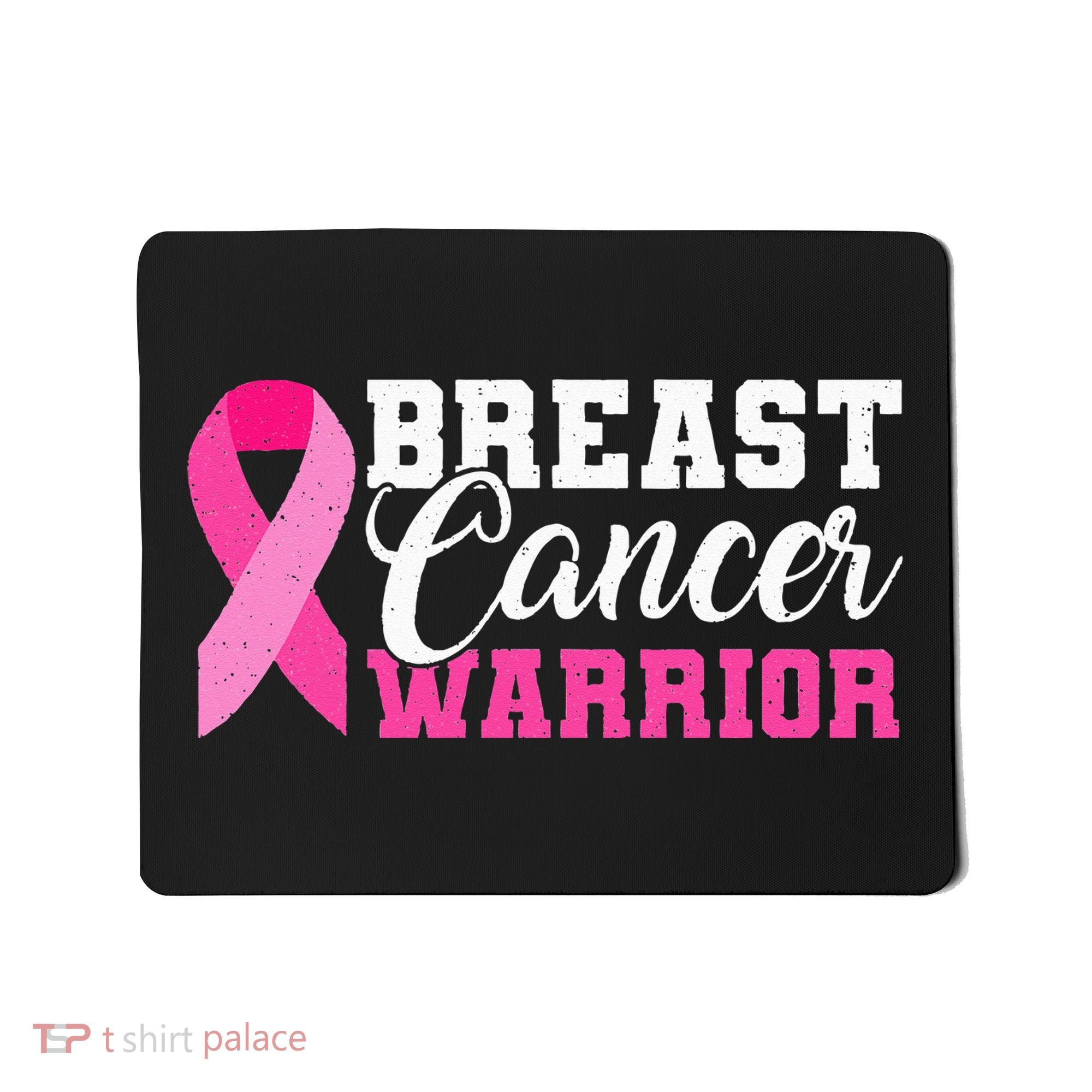 Breast Cancer Warrior Pink Ribbon Mousepad