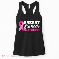 Breast Cancer Warrior Pink Ribbon Women's Tank Top thumb 0