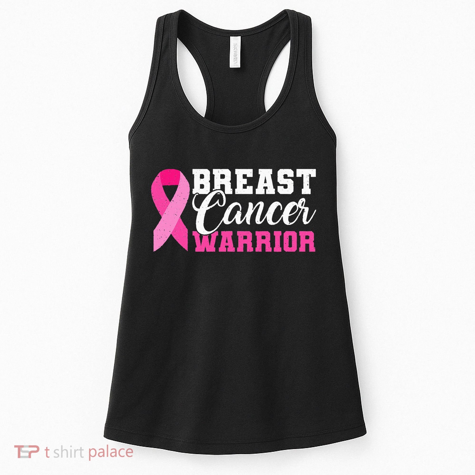 Breast Cancer Warrior Pink Ribbon Women's Tank Top