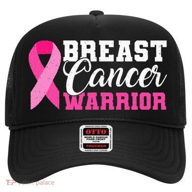 Breast Cancer Warrior Pink Ribbon Hat