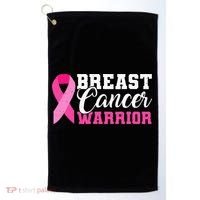 Breast Cancer Warrior Pink Ribbon Golf Towel thumb 0