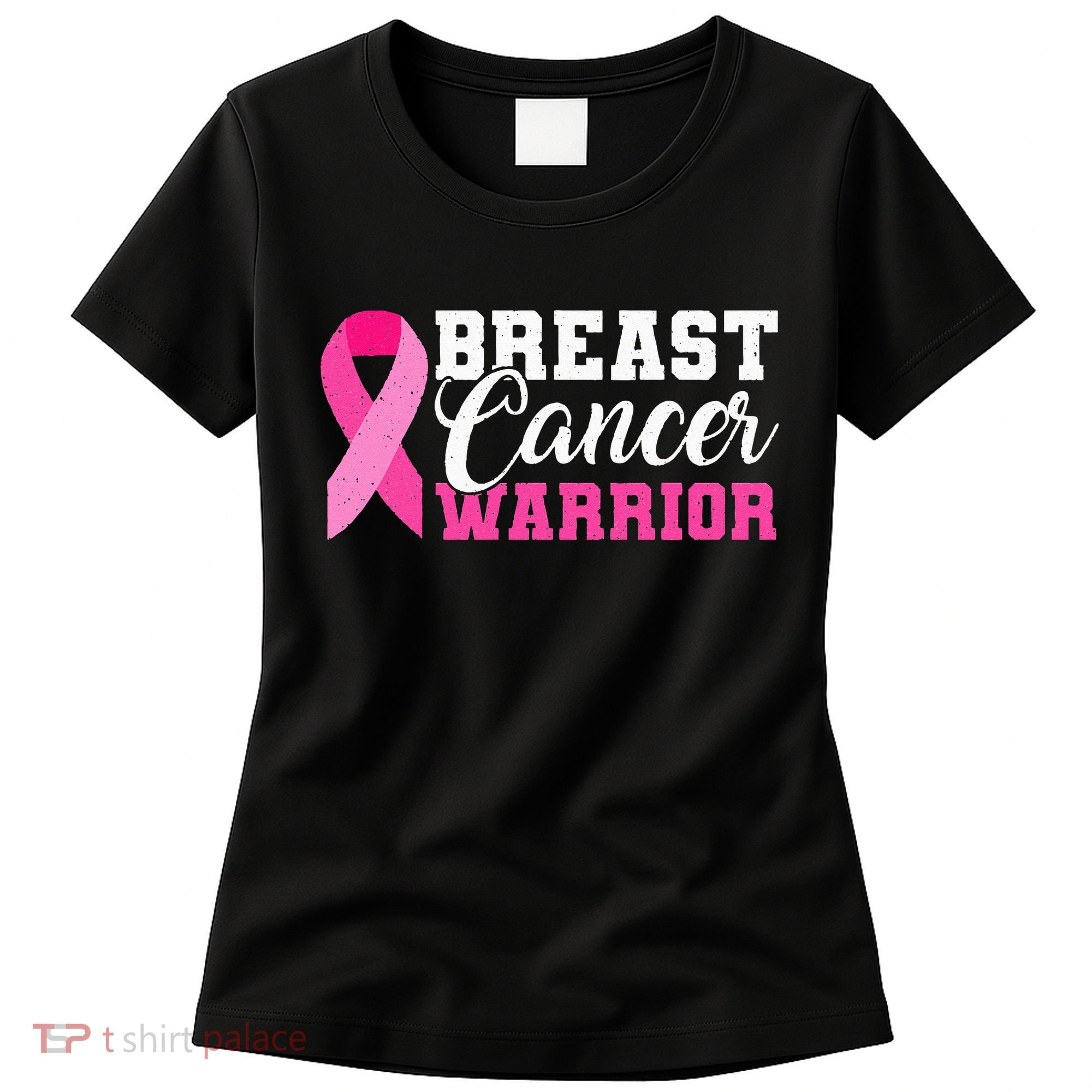 Breast Cancer Warrior Pink Ribbon Women's T-Shirt