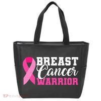Breast Cancer Warrior Pink Ribbon Tote Bag thumb 0