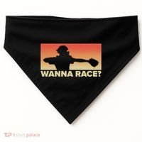 Baseball Catcher Wanna Race Gift Baseball Gift Sports Gift USA-Made Doggie Bandana thumb 0
