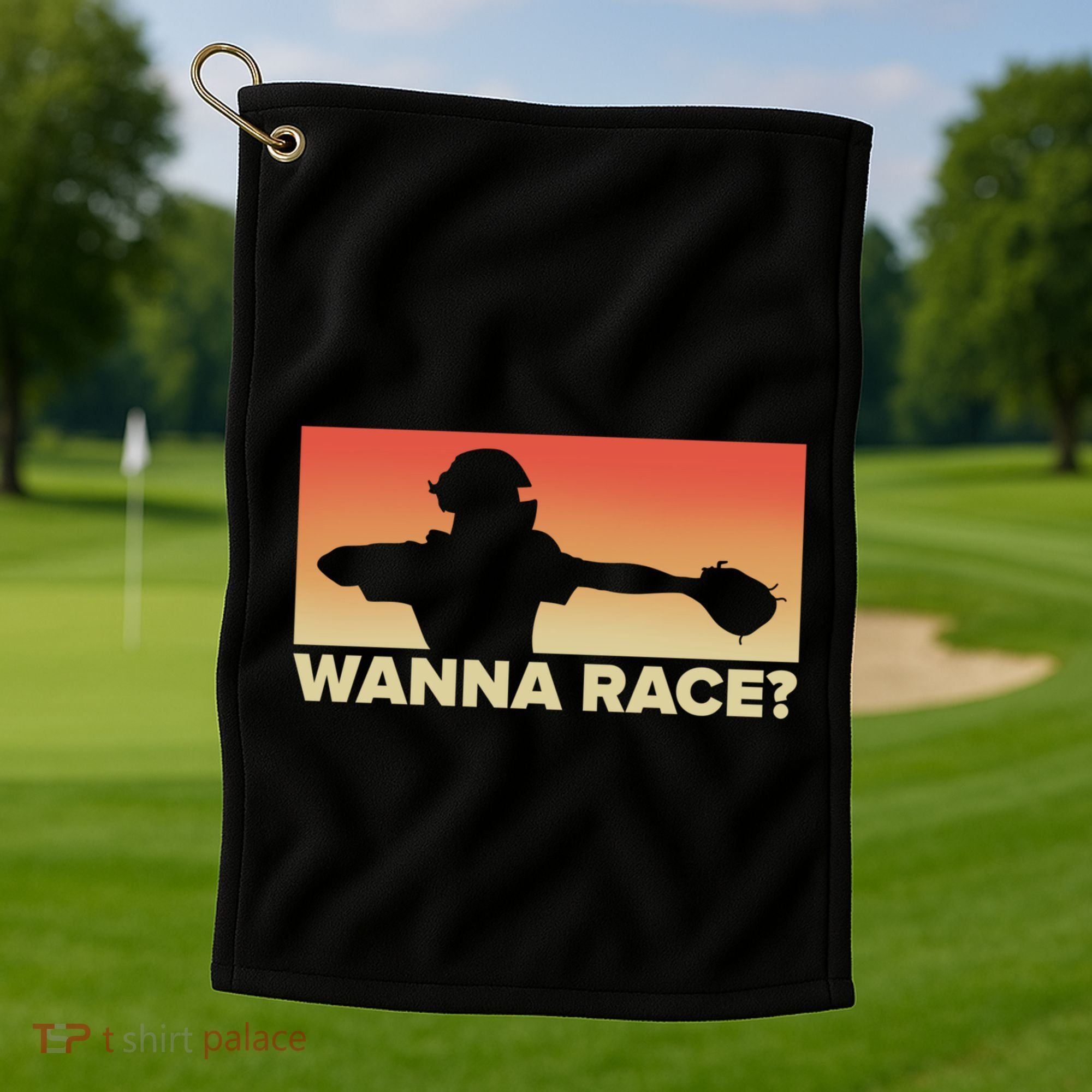 Baseball Catcher Wanna Race Gift Baseball Gift Sports Gift Golf Towel